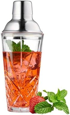 Professional 16oz Stainless Steel Cocktail Shaker & Strainer Set
