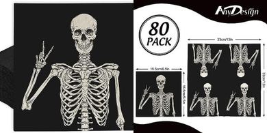 Halloween Skull Napkins: Disposable & Festive