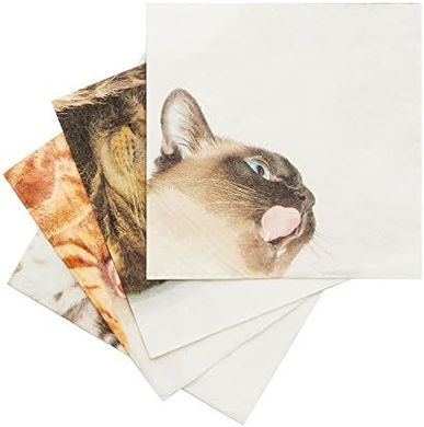 Suck UK Cat Napkins (24-pack, Multicolor)