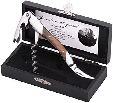 Laguiole Sommelier Wine Opener Set with Olive Wood Handle
