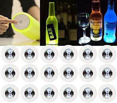 LED Coasters & Bottle Lights (Cool-White)
