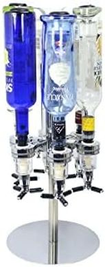 Rotating 6-Bottle Liquor & Cocktail Dispenser
