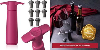 Vacu Vin Wine Saver: Keeps Wine Fresh Up to 10 Days
