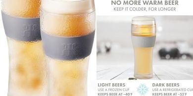 Unbreakable Double-Walled Insulated Beer/Coffee Mugs (2-Pack)
