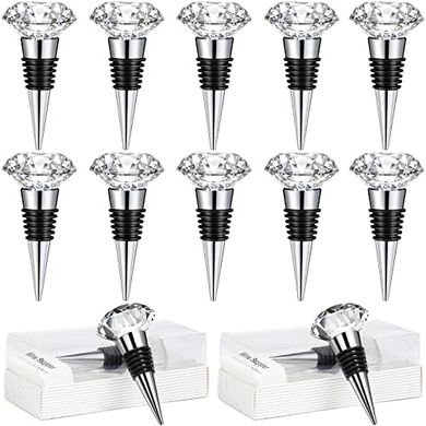 Reusable Diamond Wine Stoppers with Gift Boxes
