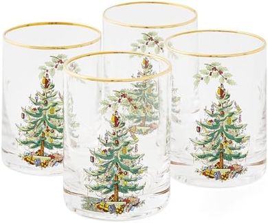 Spode Christmas Tree Double Old Fashioned Glasses (Set of 4)
