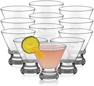 Libbey Cosmopolitan Stemless Martini Glasses (12-pack)
