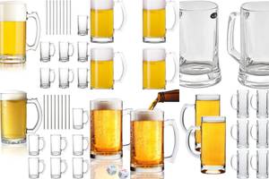 10 Premium 16 Ounce Beer Mugs