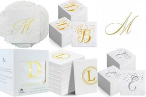 10 Stunning Monogrammed Cocktail Napkins You'll Love