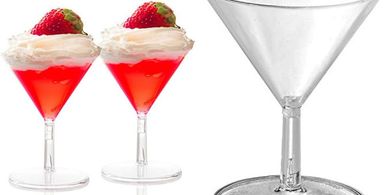 Mini Plastic Martini/Dessert Cups (40-pack, 2 oz)
