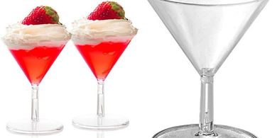 Mini Plastic Martini/Dessert Cups (40-pack, 2 oz)