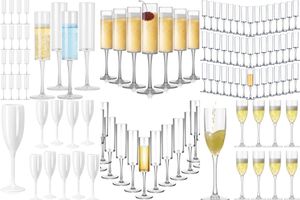 acrylic champagne flutes