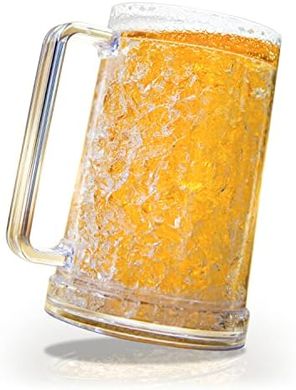 Frozen Double-Walled 16oz Plastic Beer Mug
