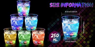 LED Glow Party Glasses (6-pack, 10oz)
