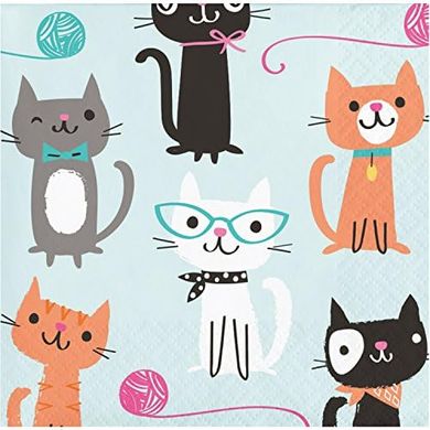 Cat Party Napkins (48 count)