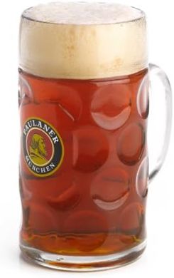 Isar Beer Stein: 1-Liter Dimpled Mug
