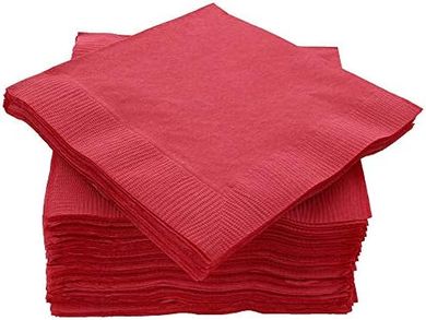 Red Party Napkins (100 ct, 5x5"): Perfect for any celebration
