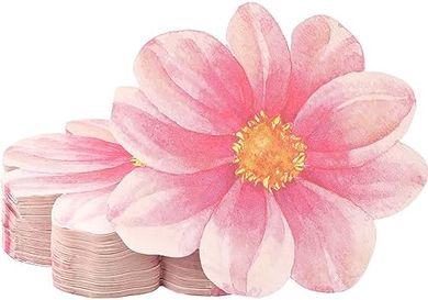 Pink Floral Cocktail Napkins (100-pack)