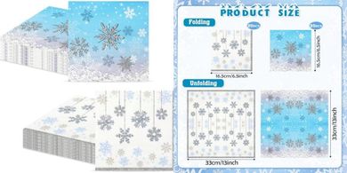 Winter Wonderland Snowflake Party Napkins (40 pc)
