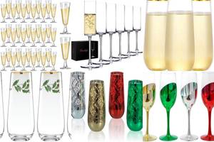 7 Stunning Christmas Champagne Flutes You'll Love