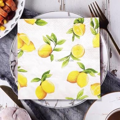 Lemon Summer Luncheon Napkins (40ct, 3-ply)
