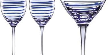 Kate Spade Charlotte Street Wine Glasses (Blue, Set of 2)
