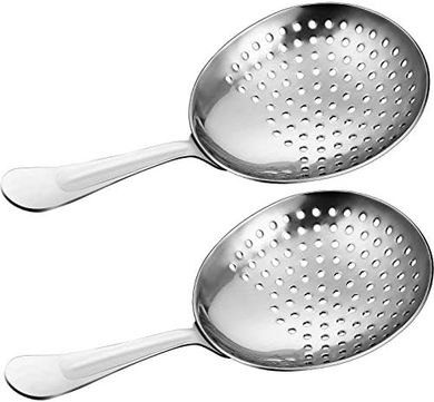 Stainless Steel Cocktail Strainers (2-pack) for Home & Bar
