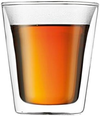 Bodum Canteen Double-Walled Glasses (Chrome, 2-pack)
