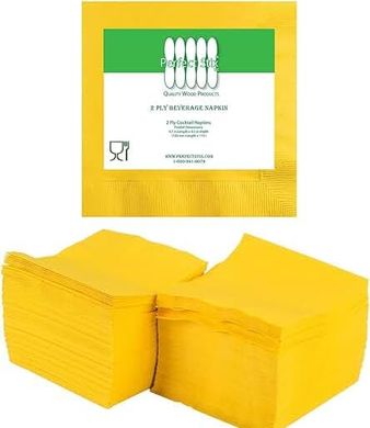 Perfectware Yellow Cocktail Napkins (300-count)
