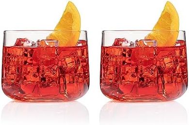 Perfect Negroni Cocktail Glasses (2-pack, Gift Box)
