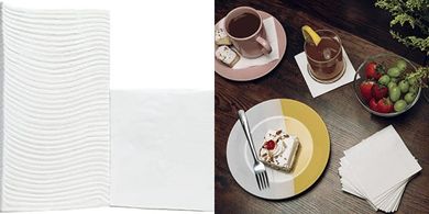 Elegant White 3-Ply Cocktail & Dessert Napkins (500 Pack)
