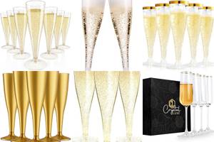 10 Luxurious Gold Champagne Flutes You'll Love