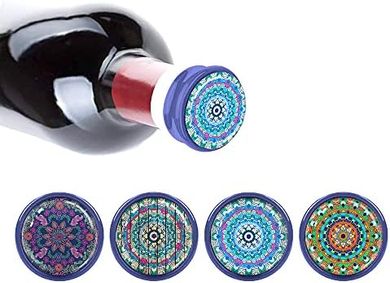 Bohemian Mandala Wine Bottle Stoppers (Set of 4)
