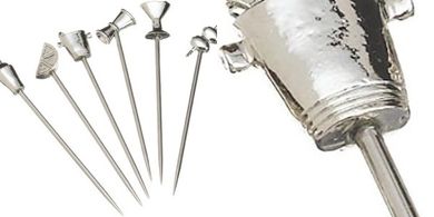 Prodyne Stainless Steel Martini Picks (6-piece Silver Set)
