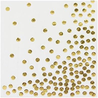 Gold Foil Cocktail Napkins: 50-pack, 3-ply, 10"x10", party & events