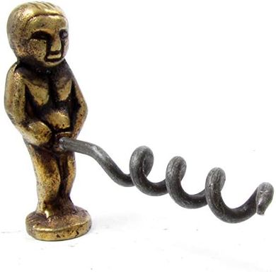 Brass Manneken Pis Corkscrew
