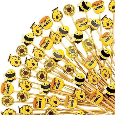 Sunflower Bamboo Cocktail Picks (200)
