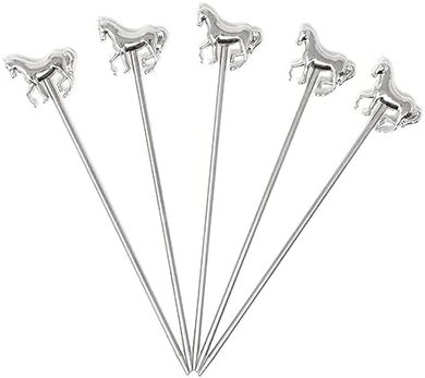 Honbay Reusable Stainless Steel Cocktail & Food Picks (Horse)
