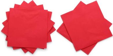 Red Premium Cocktail Napkins (100-pack, 5x5")
