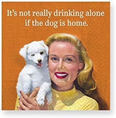 Dog-Themed Cocktail Napkins (5", Multicolor)
