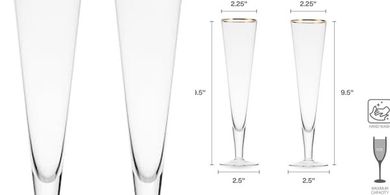 Mikasa Gold Champagne Flutes (Pair)
