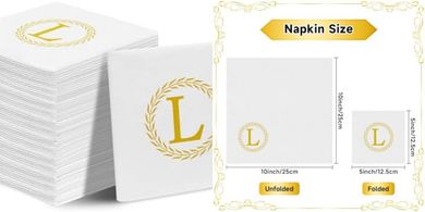 Luxury White Cocktail Napkins (L): Soft, absorbent, disposable, 5x5"
