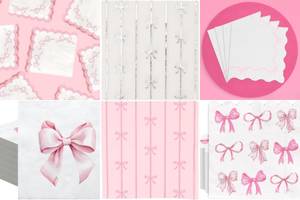 10 Chic Bow Cocktail Napkins You'll Adore