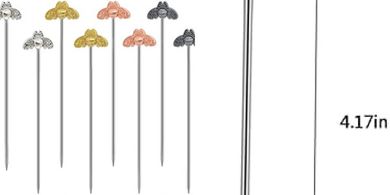 Reusable Stainless Steel Cocktail Picks (8-pack)
