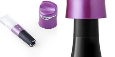 Rabbit Wine Aerator & Preserver Set (Purple)
