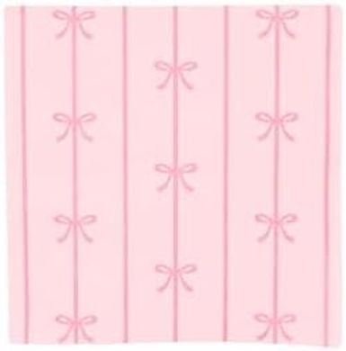 Elegant Pink Bow Cocktail Napkins (20-pack, 5")
