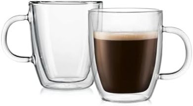 Bodum Bistro Double-Wall Insulated Glass Mugs (Set of 2)
