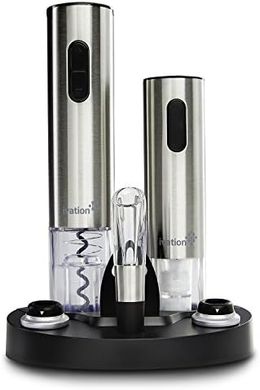 Ivation Electric Wine Gift Set: Opener, Aerator, Preserver, & Accessories
