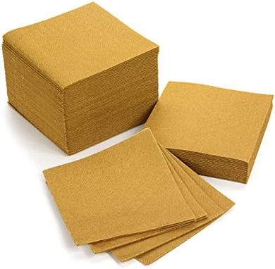 American Homestead Linen-Like Cocktail Napkins (Gold, 100 ct)
