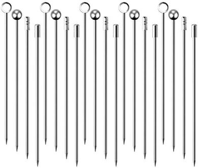 Reusable Stainless Steel Cocktail Picks (20 Pack)
